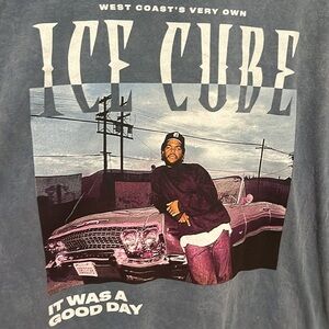 Ice Cube Graphic T-Shirt in Blue